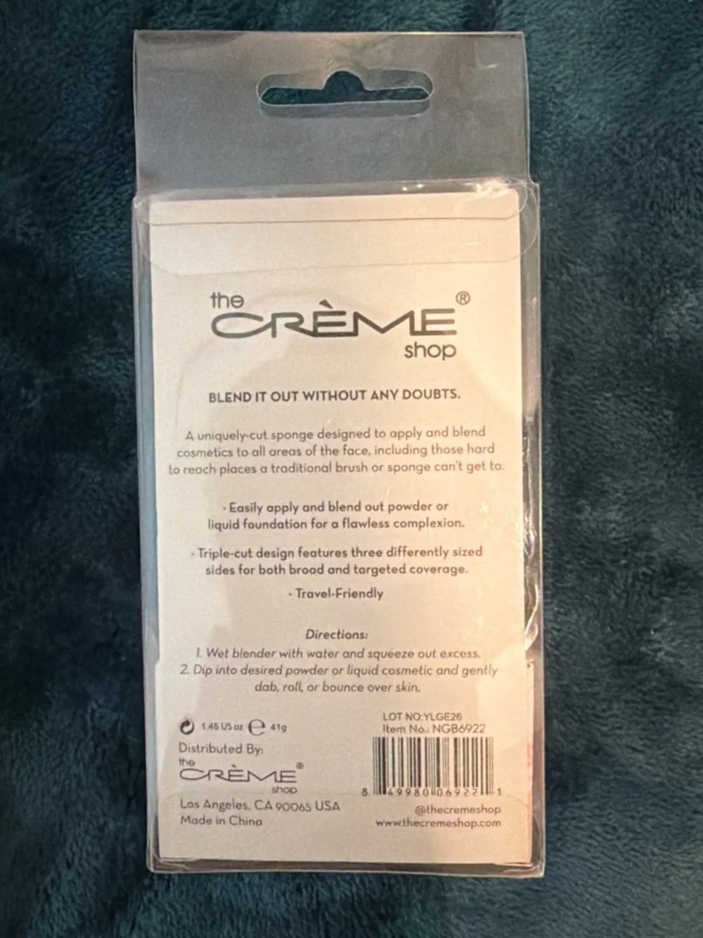 The Crème Shop Pink TieDye Next Gen Blender Makeup Sponge